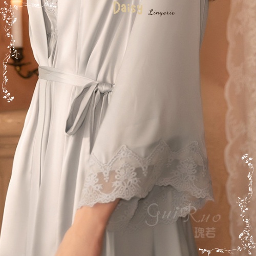 [Hỏa Tốc, Bảo Mật] Áo Choàng Ngủ (Ko Váy) Khoác Ngoài Váy Ngủ Sexy Gợi Cảm Phối Ren Dài Tay Quyến Rũ Cao Cấp - Mã ACN001