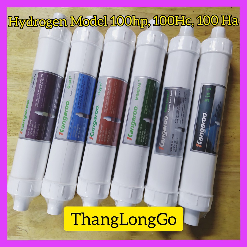 COMBO 6 LÕI LỌC NƯỚC KANGAROO HYDROGEN | FIR - OrpH - HypH - MINARAL - NANO CARBON - 5IN1