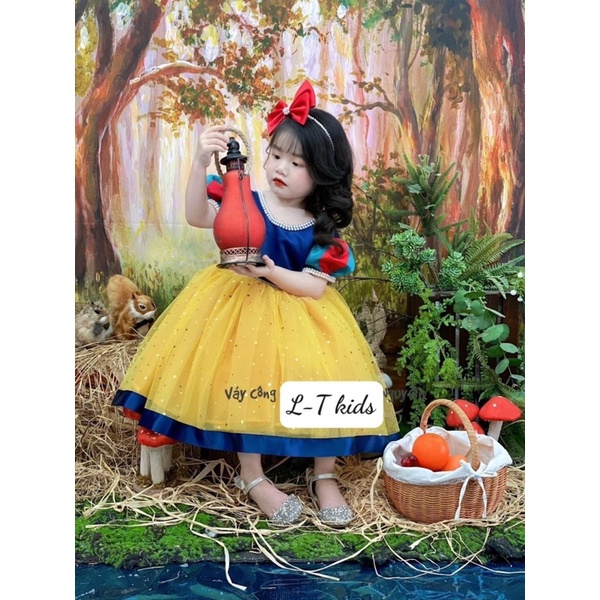 Váy công chúa Bạch Tuyết dễ thương cho bé gái 🌼( Váy đẹp đầy tháng, thôi nôi cho bé gái)