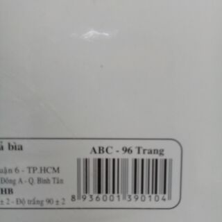 Tập học sinh ABC 96 trang