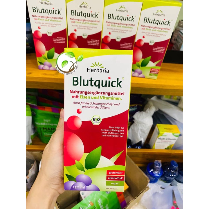 Dung dịch từ thực vật hữu cơ Blutquick 500ml