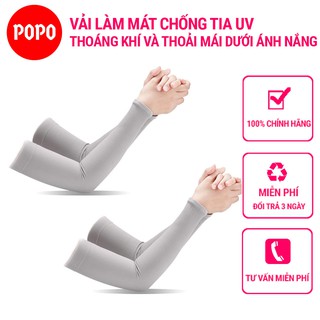 Bao tay chống nắng POPO chống nắng chống tia UV, chất vải mềm mại thoáng khí