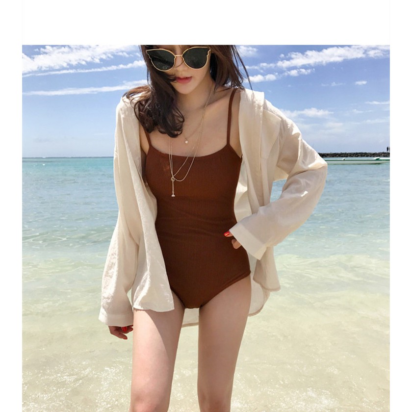 Bộ bikini đi biển cao cấp 1 mảnh bassic | BigBuy360 - bigbuy360.vn