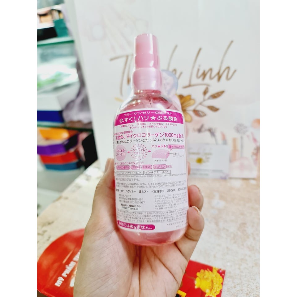 Xịt Khoáng Sana Hadanomy Collagen Mist 250ml giúp dưỡng ẩm làm da căng bóng nhanh chóng | BigBuy360 - bigbuy360.vn