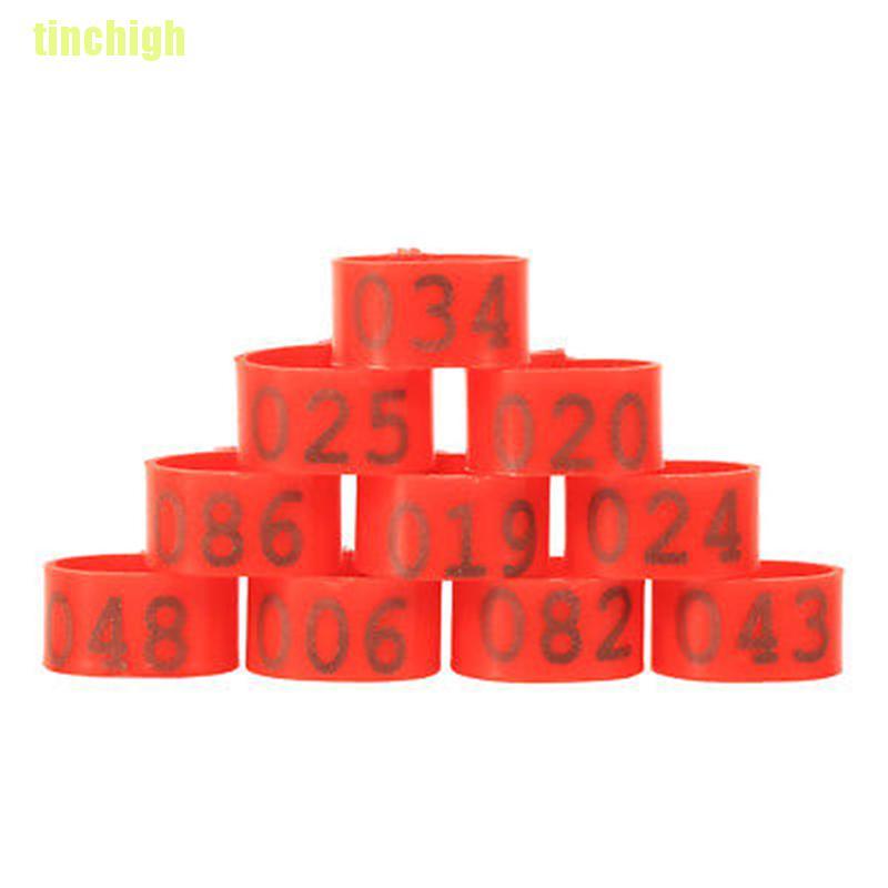 100 Vòng đeo chân 16mm cho gà/ vịt tiện dụng