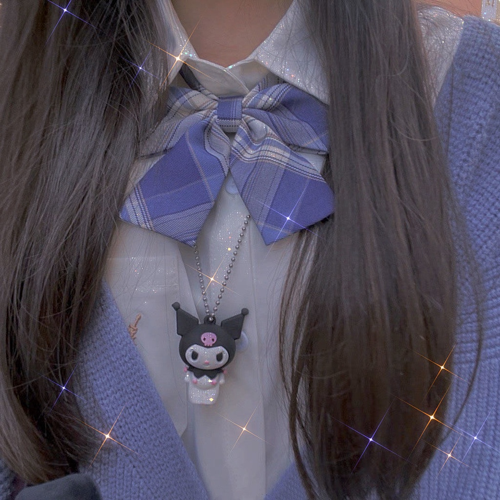 Dây chuyền mặt hình anime Kuromi dễ thương sành điệu