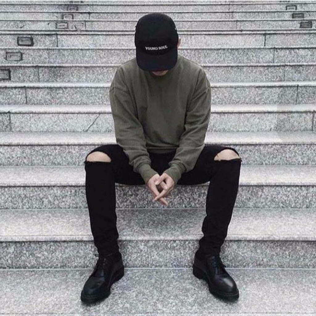 Quần Jean Nam Rách Gối Màu Đen Vải Co Giãn 4 Chiều, Không Phai Màu, Phong Cách Skinny Hàn Quốc- J0 | BigBuy360 - bigbuy360.vn