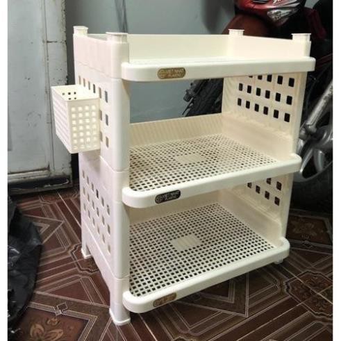 ( hang hot) Kệ chén Việt Nhật 3 tầng chắc chắn - đồ dùng phòng ăn tiện lợi