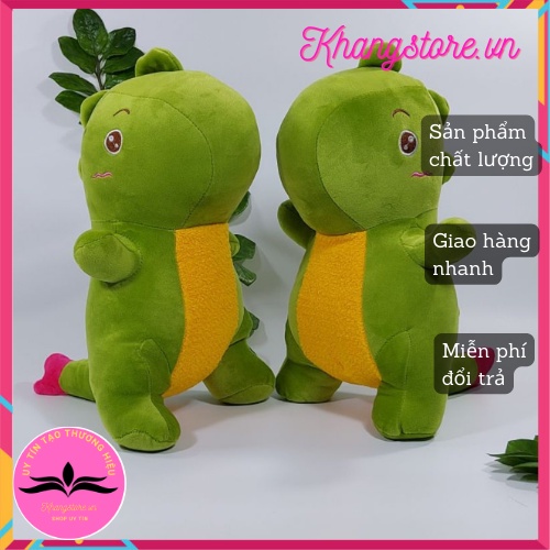 Thú Gấu Bông Khủng Long Đuôi Tim,Gối ôm quà tặng Siêu Mềm Êm Đẹp 45cm-Khangstore.vn
