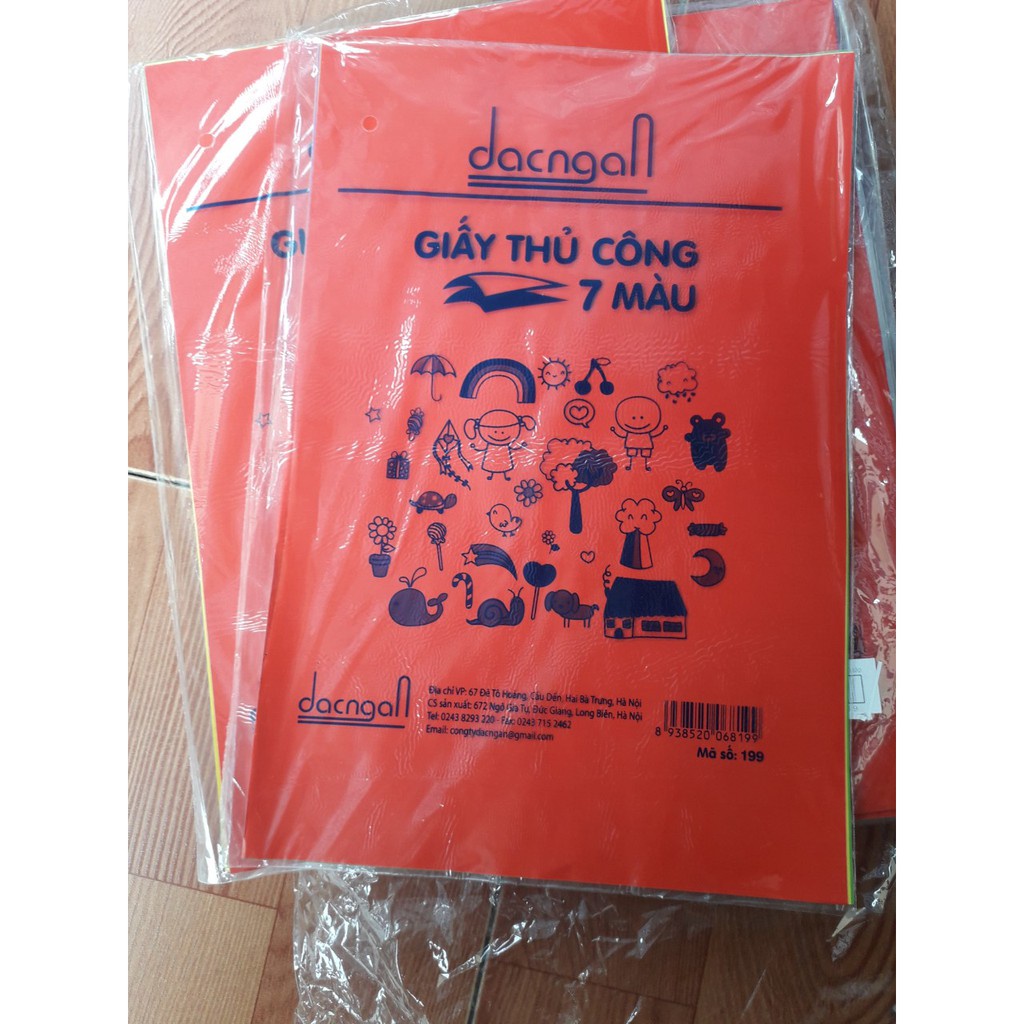 Giấy thủ công 7 màu (10 tờ/tập)