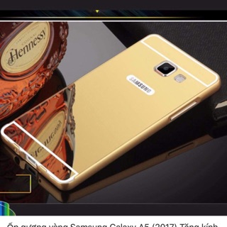 Ốp lưng tráng gương viền kim loại cho samsung A5 2017