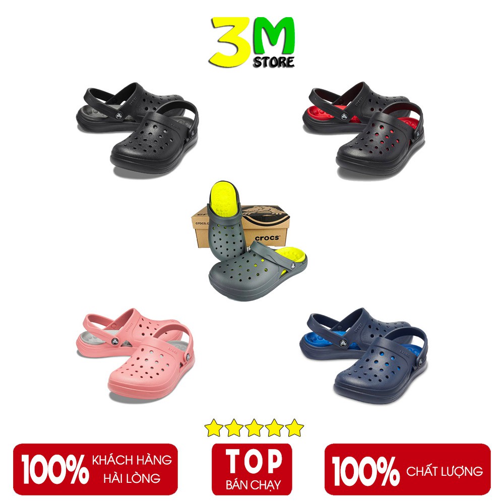 Dép Sục Crocs Clog Reviva Đẹp, Êm, Bền Nhẹ Cho Nam Và Nữ Nhiều Màu | BigBuy360 - bigbuy360.vn