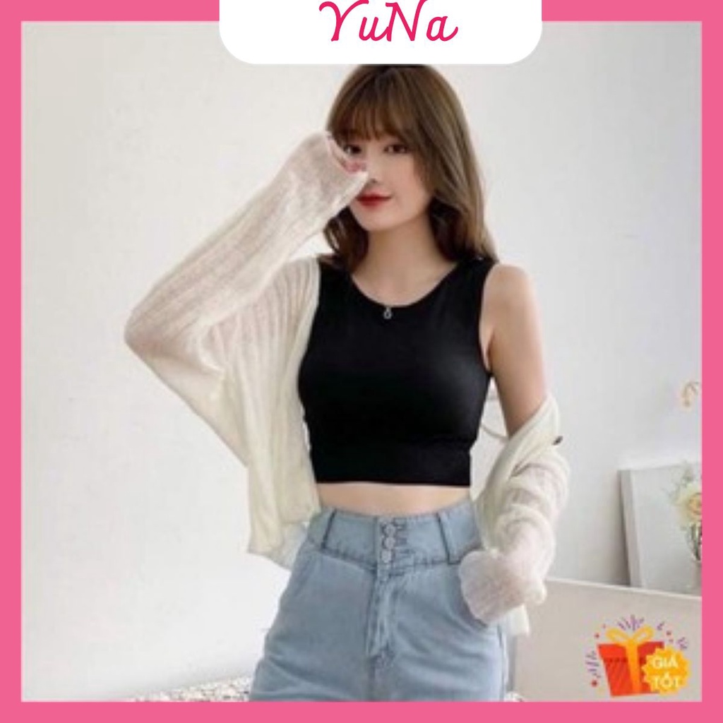  Áo bra croptop nữ kiểu dáng hàn quốc siêu co dãn phụ kiện thời trang MAIKA