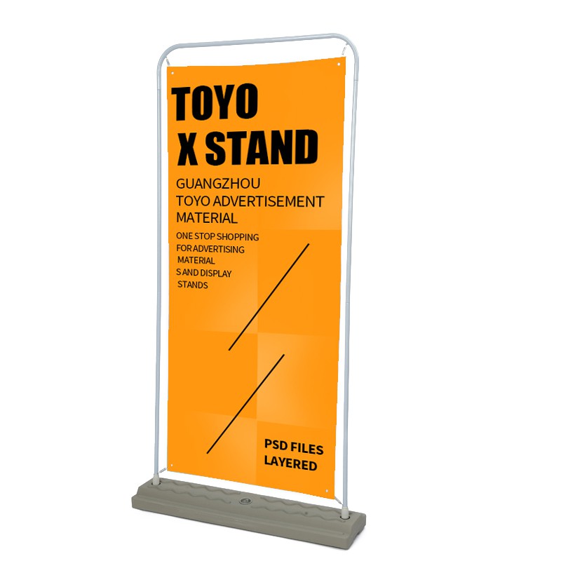 Standee đế nước kiểu cửa chống gió size 60*160cm