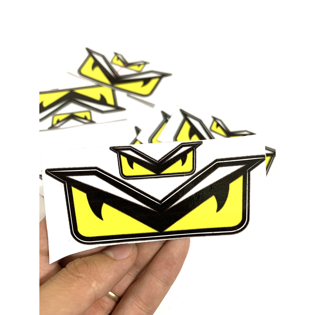 Tem Sticker Hình mắt 3 lớp Siêu Đẹp