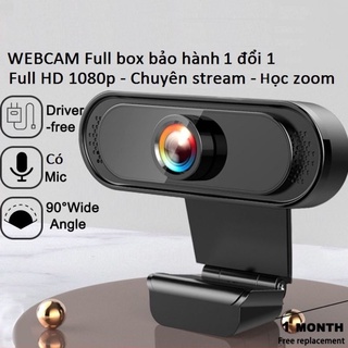 Webcam máy tính FHD có mic thu âm tốt cho pc, laptop ; hỗ trợ học online Zoom, Teams..., chat video Zalo, Fb ...