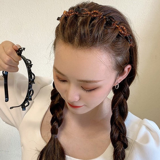 Băng Đô Bện Tóc Thời Trang Mùa Hè Cho Nữ