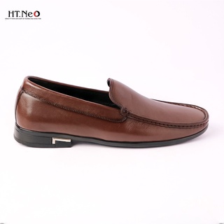 Giày lười - giày da nam cao cấp HT.NEO-100% là da bò tự nhiên, kiểu dáng sang trọng, lịch lãm, đế phít (D37)