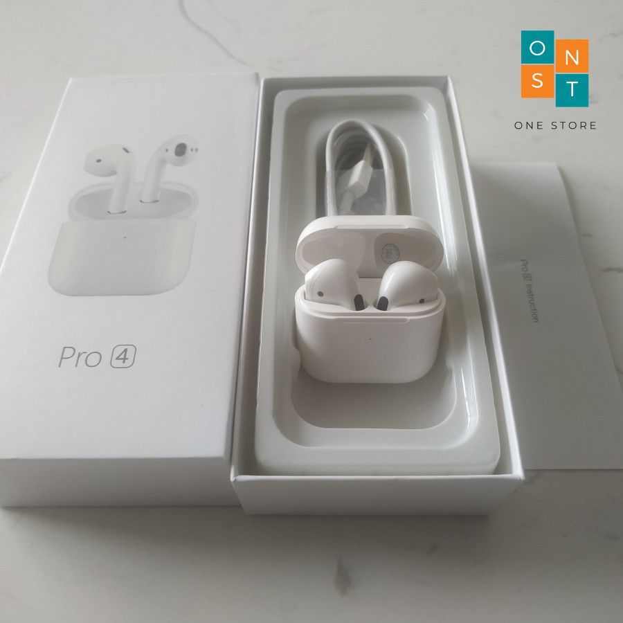 [ Hàng loại 1 ] Tai nghe bluetooth airpods pro mini 4 Hỗ trợ mic 2 tai Đổi tên - Định vị - Chống ồn chủ Động