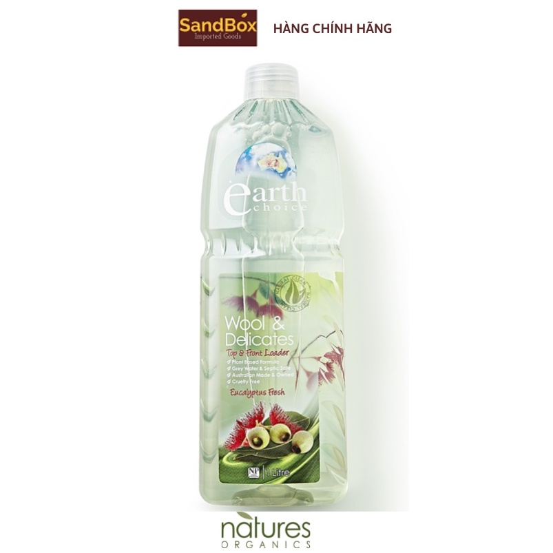 Nước giặt tinh dầu bạch đàn gốc thực vật Earth Choice1L - Dùng cho vải cao cấp