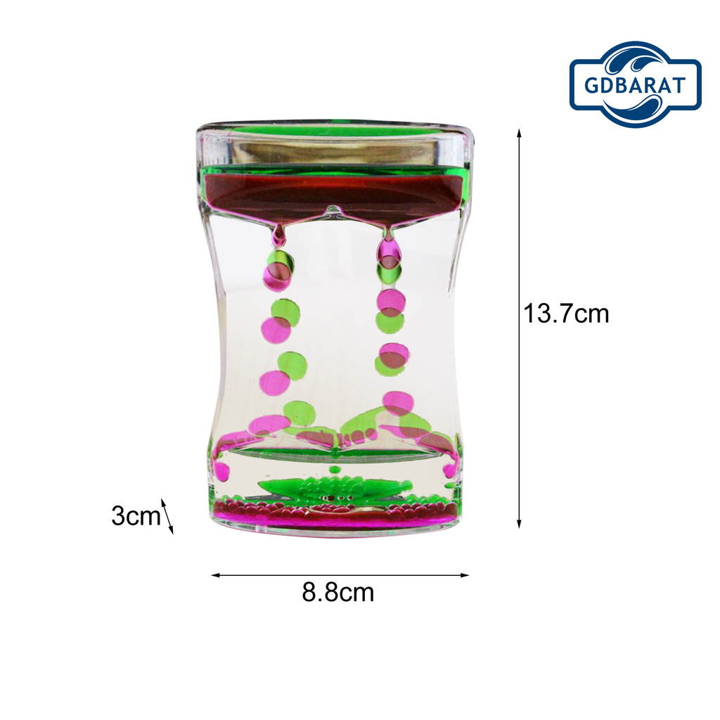 Đồ chơi đồng hồ cát dạng lỏng màu sắc tươi sáng giúp làm giảm căng thẳng dành cho phòng ngủ