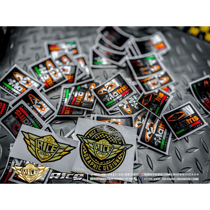 Tem Matris dán phuộc bình dầu