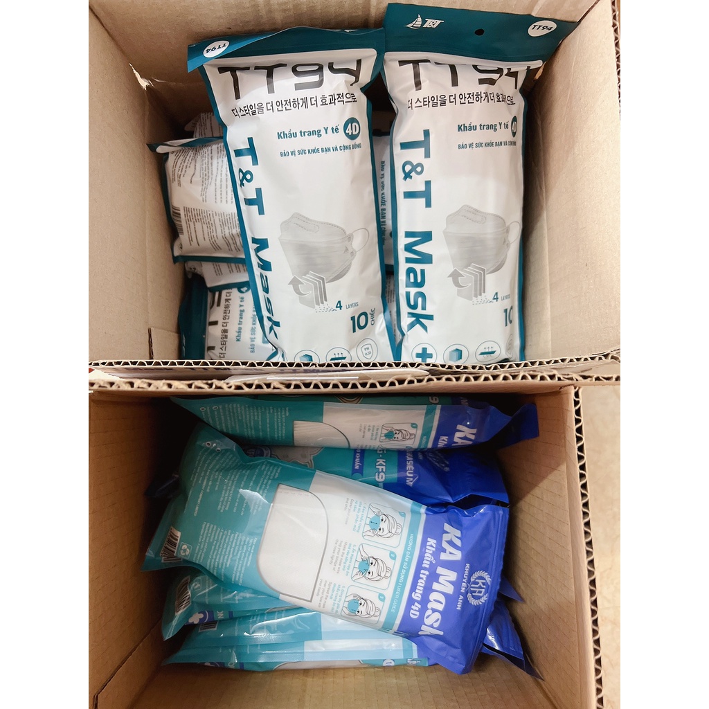 (Giá sỉ) Thùng 300 Chiếc Khẩu trang 4 Lớp KF94 KA 4D MASK Chống Bụi Mịn Và Kháng Khuẩn Hàng mới về | BigBuy360 - bigbuy360.vn