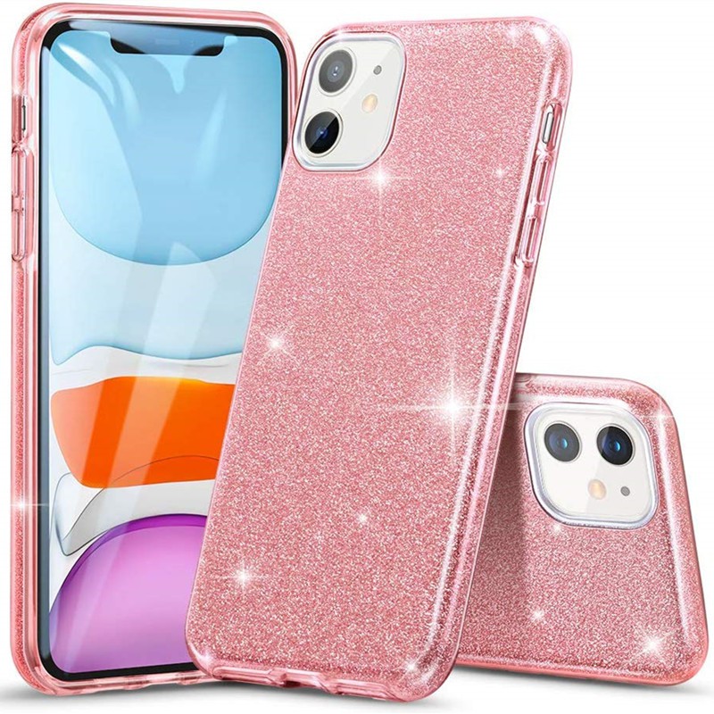 Ốp Điện Thoại Màu Trơn Lấp Lánh Thời Trang Cho Iphone 12 Mini 11 Pro Max 7 8 Plus Xr Xs Max