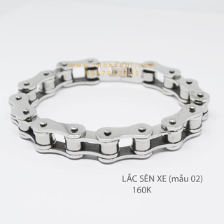 Lắc tay Sên xe inox không đen