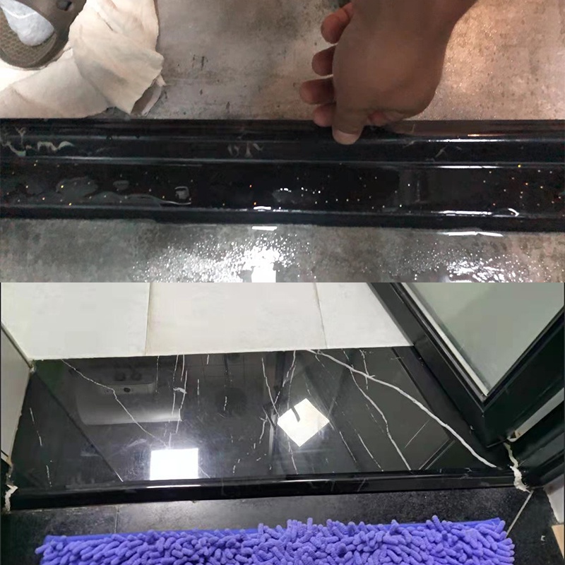 A-LIFE Miếng Chặn Nước Cao Su Tự Dính Họa Tiết Cẩm Thạch Sang Trọng Dài 1M Cho Bồn Rửa Nhà Bếp Phòng Tắm Khách Sạn