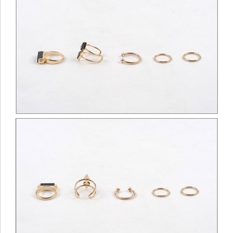 Set 5 Nhẫn Đeo Đốt Ngón Tay Thời Trang Cho Nữ