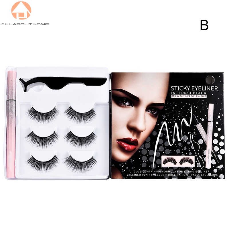 Set 3 cặp miếng dán lông mi chống nước lâu trôi tự dính có thể tái sử dụng cho nữ
 | BigBuy360 - bigbuy360.vn