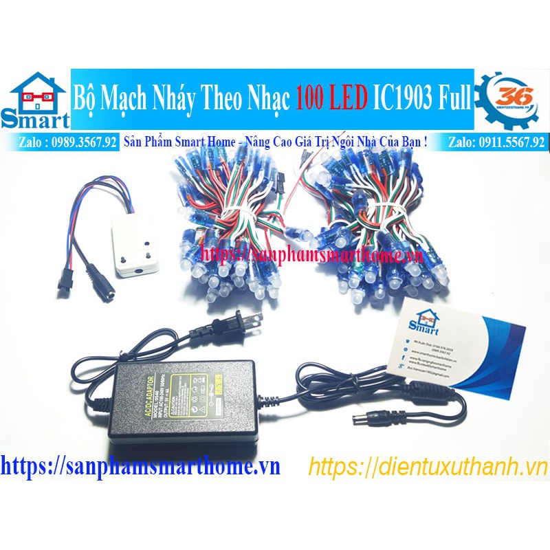 Bộ mạch nháy theo nhạc IC1903 Full