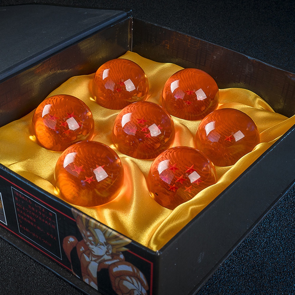 3.5/4.3Cm ngọc rồng 1-7 Ngôi Sao Anime Dragon Ball Quả Cầu Mẫu Màu Vàng và Xanh Dương