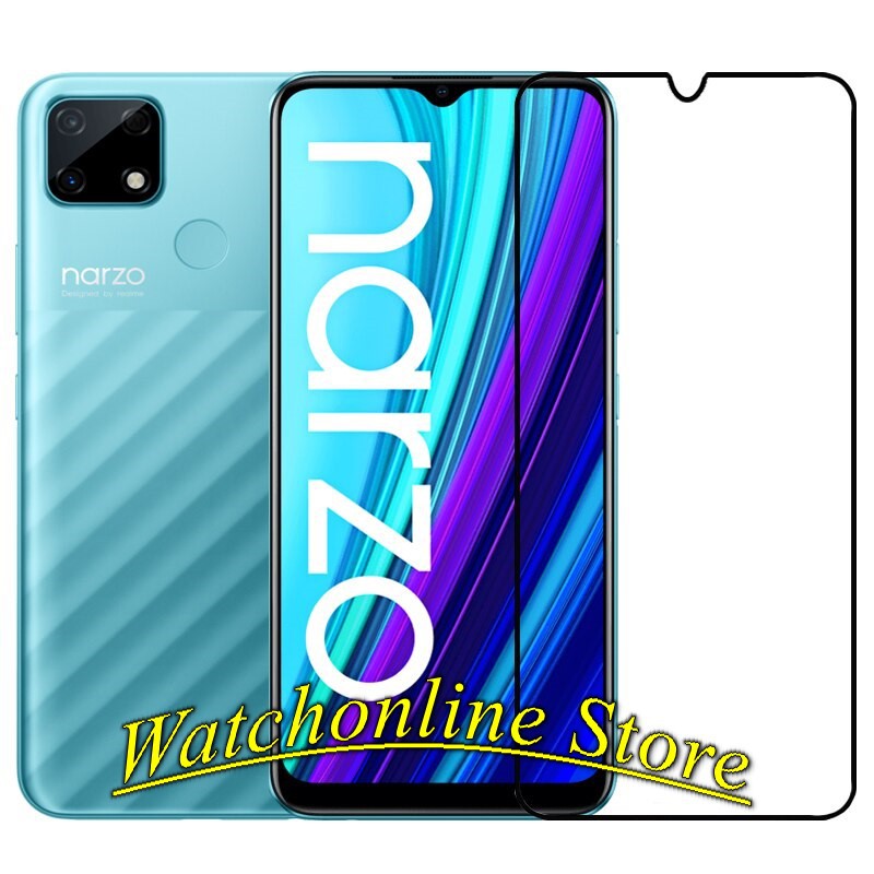 Cường lực Full màn Realme Narzo 30A Narzo 50A 50i thế hệ mới bảo vệ màn / Carbon mặt lưng