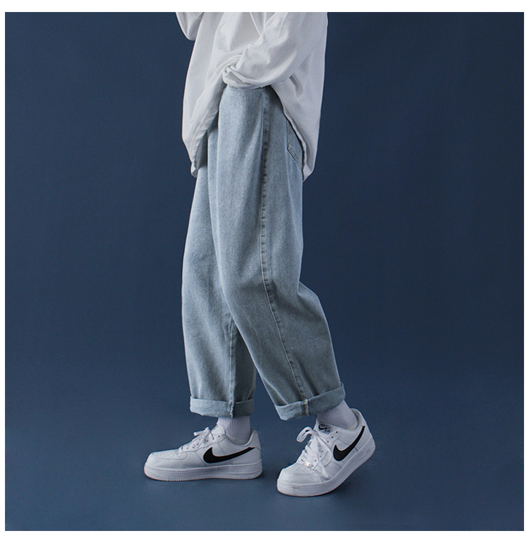 Quần jeans dài ống rộng phong cách hợp thời trang cho nam kích thước S-5XL