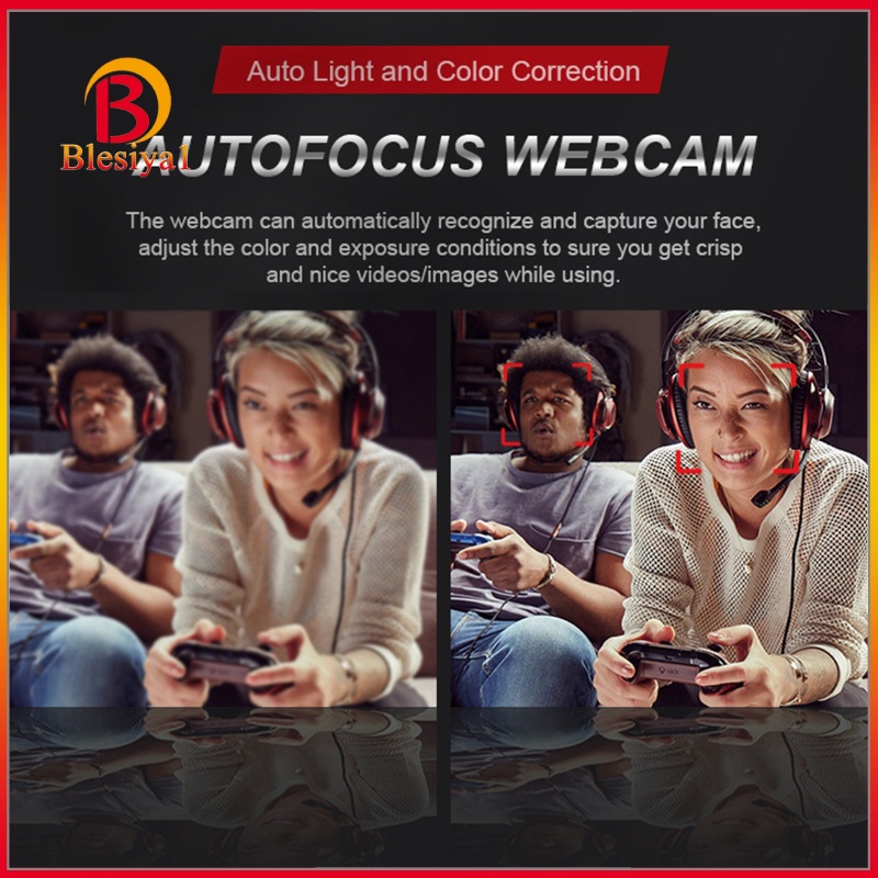 Webcam Tự Động Lấy Nét Blesiya1 1080p Tích Hợp Micro Tiện Dụng | BigBuy360 - bigbuy360.vn