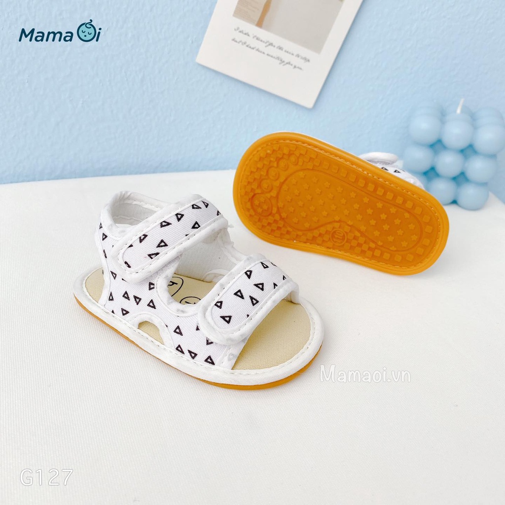 G127 Giày tập đi cho bé giày sandal  họa tiết đế cao su mềm chống trượt  cho bé tập đi của Mama Ơi -Thời trang cho bé