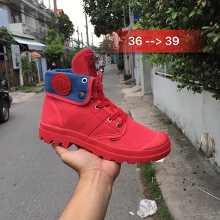giày palladium cổ bẻ