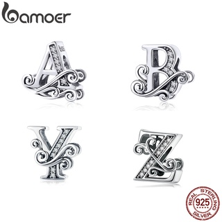Hạt xỏ trang sức BAMOER BSC030 bạc 925 dành cho làm mặt dây chuyền vòng đeo tay DIY