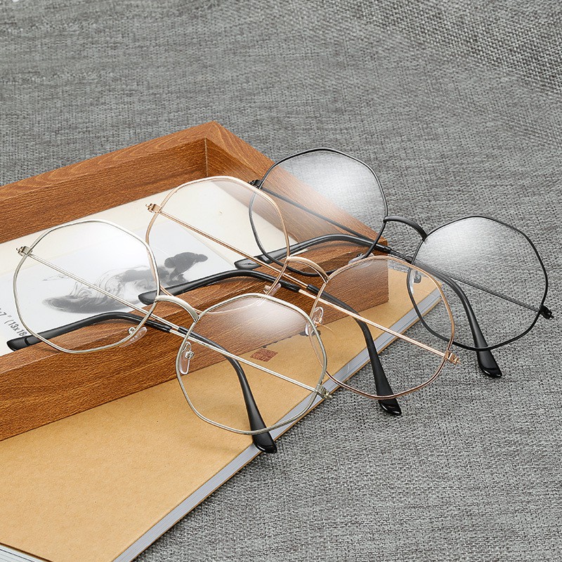 [Mã FAMAYFA giảm 10K đơn 50K] Mắt kính đa giác đơn giản thời trang nam nữ | BigBuy360 - bigbuy360.vn