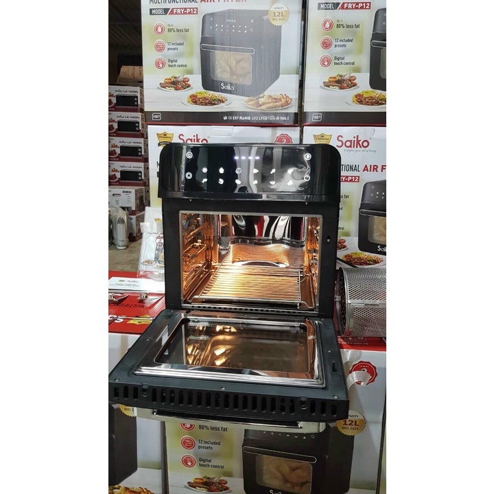 Nồi Chiên Không Dầu Đa Năng Saiko Fry-P12 dung tích 12 lít - Hàng chính hãng