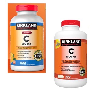 Viên Nhai Kirkland Vitamin C 500mg Của Mỹ, 500 viên – HÀNG MỸ