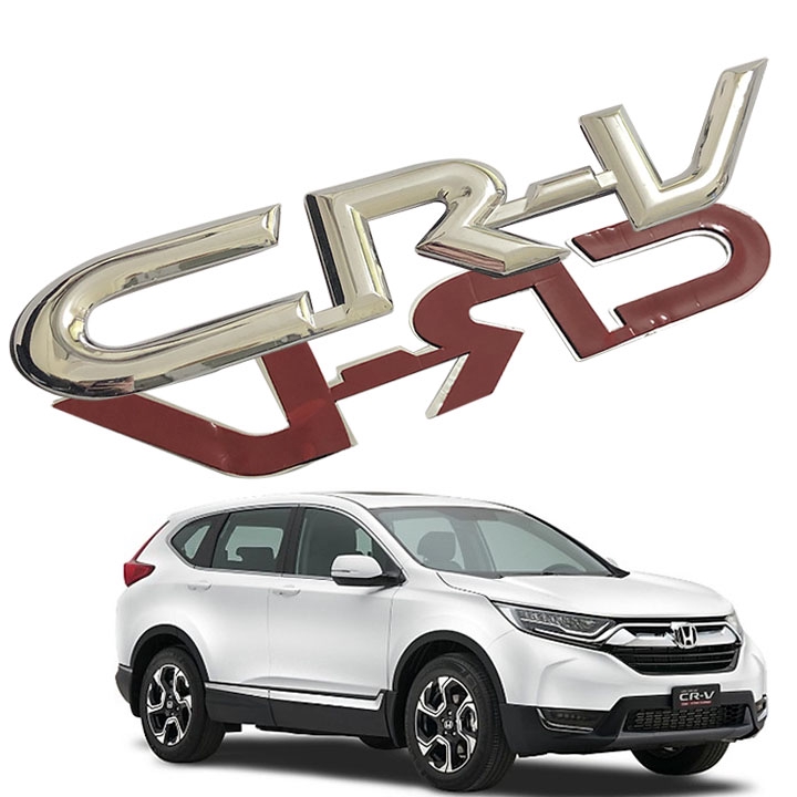 Tem Logo chữ nổi CRV dán đuôi xe Honda CR-V