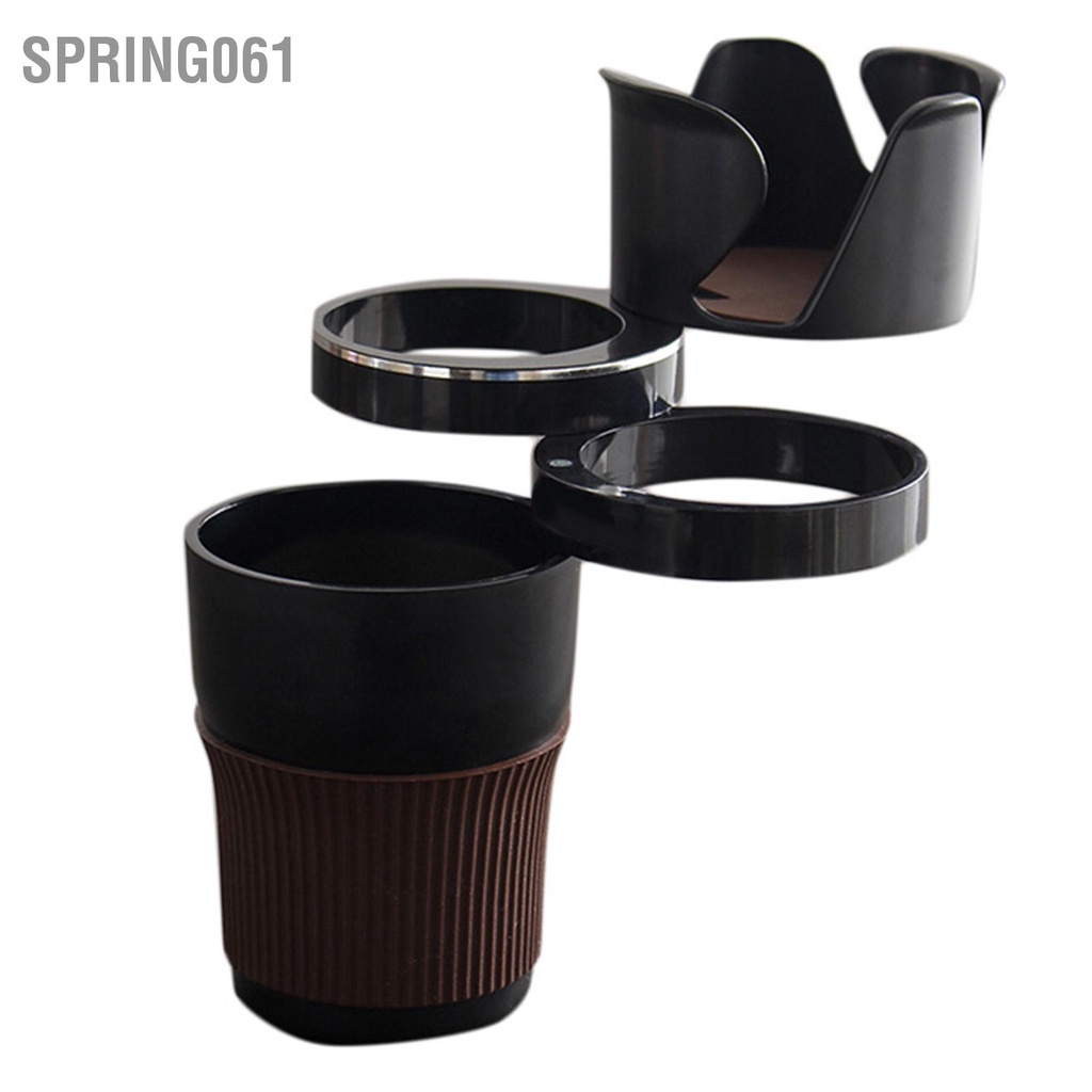 Spring061 Giá đỡ cốc lưu trữ trên ô tô Xoay 360 ° Vòng silicon không trượt đa chức năng cho Chén trà chìa khóa