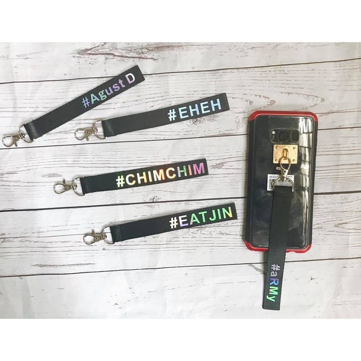 (Sỉ 20k) Nametag bigbang ngày sinh nametag hologram strap bigbang móc khóa balo móc treo điện thoại