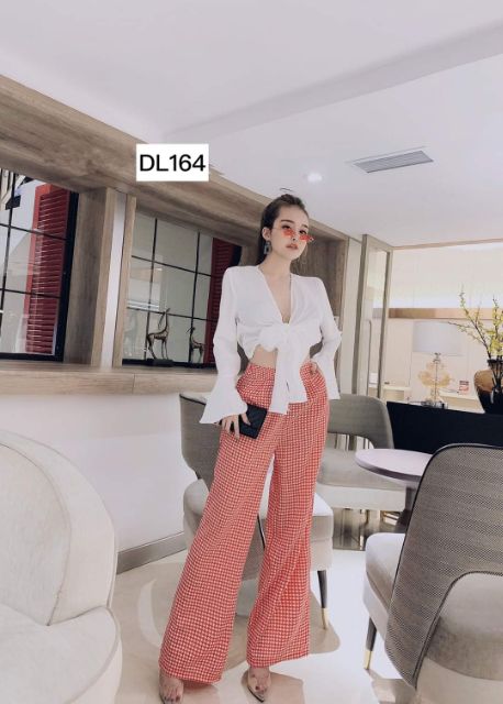 Quần zizac ống suông 2 túi