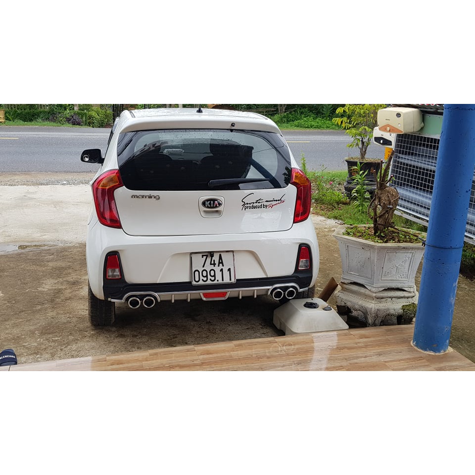 Lippo, Lip Chia Pô,Ốp Cản Sau Cho xe Kia Morning Hàng Cao Cấp Loại 1