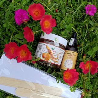 [CHÍNH HÃNG] Combo Wax Lông + Mỡ Trăn Handmade Shiny ( tặng kèm dụng cụ was lông)