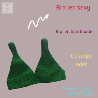 [Có sẵn] Bra len handmade - sexy - croptop len - oder màu - nhận sỉ - bikini handmade - len đan tay